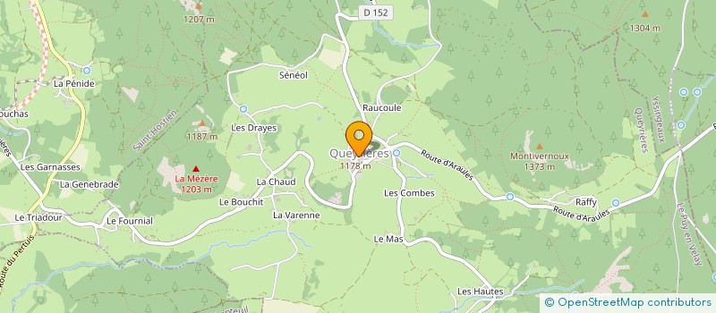 localisation de l'entreprise SYNDICAT POUR L AMENAGEMENT TOURISTIQUE DU MEYGAL  QUEYRIERES