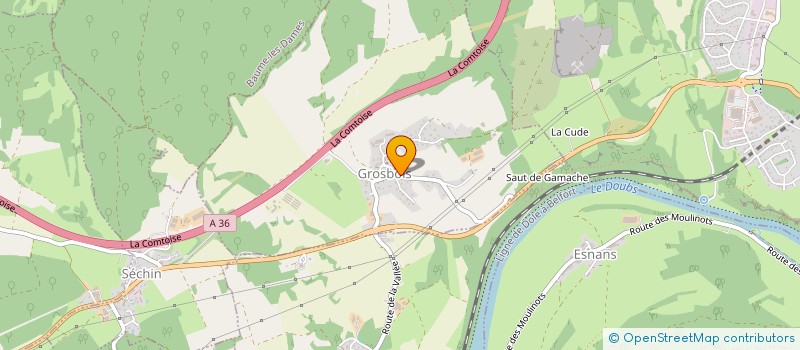localisation de l'entreprise SYNDICAT POUR LA GESTION DES BIENS INDIVIS PAROISSIAUX FGS à GROSBOIS