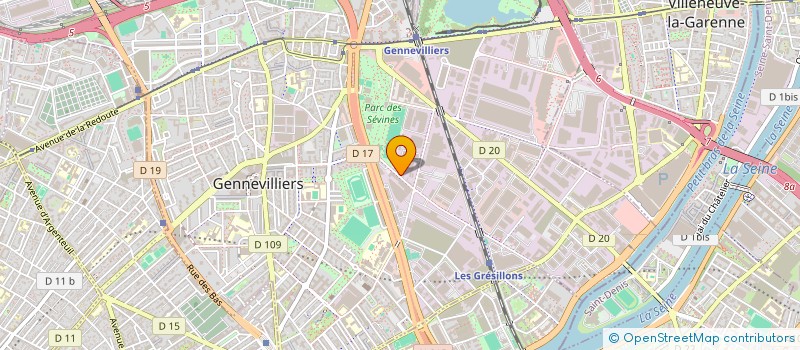 localisation de l'entreprise SYNDICAT POUR LA RESTAURATION COLLECTIVE  GENNEVILLIERS