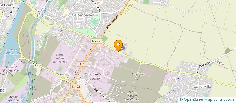 localisation de l'entreprise SYNDICAT POUR LA VALORISATION ET L'ELIMINATION DES DECHETS DE L'AGGLOMERATION CAENNAISE à COLOMBELLES