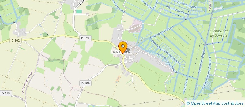 localisation de l'entreprise SYNDICAT POUR LE REGROUPEMENT PEDAGOGIQUE D ARCAIS ET LE VANNEAU IRLEAU  LE VANNEAU-IRLEAU