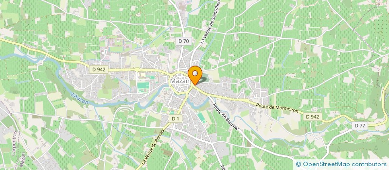 localisation de l'entreprise SYNDICAT PRODUCTEURS FRUITS  MAZAN