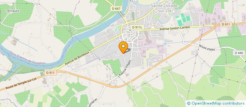 localisation de l'entreprise SYNDICAT PRODUCTEURS STE LIVRADE SUR LOT à SAINTE LIVRADE SUR LOT