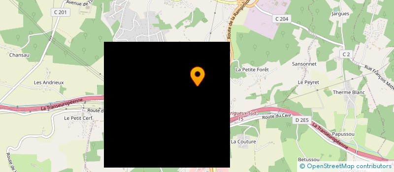 localisation de l'entreprise SYNDICAT PROFESSIONNEL DE LA NOIX DU CERNEAU ET DE L'HUILE DE NOIX DU PERIGORD  COULOUNIEIX-CHAMIERS