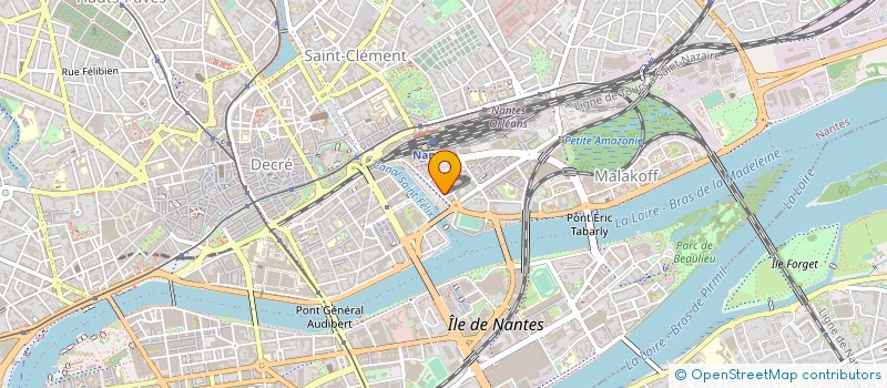 localisation de l'entreprise SYNDICAT PROFESSIONNEL DES ARCHITECTES D 'INTERIEUR DES PAYS DE LOIRE  NANTES