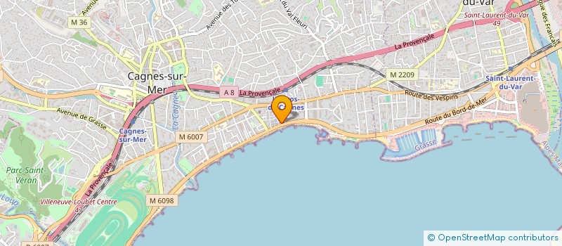 localisation de l'entreprise SYNDICAT PROFESSIONNEL DES PECHEURS DU CROS DE CAGNES à CAGNES-SUR-MER