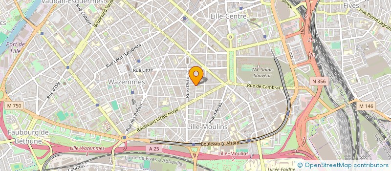 localisation de l'entreprise SYNDICAT PROFESSIONNELS LA VENTE CGT à LILLE