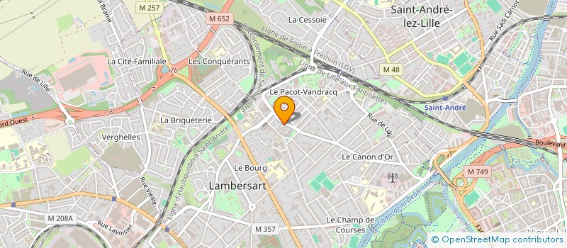 localisation de l'entreprise SYNDICAT PROPRIETAIRES RES DE LA POSTE à LAMBERSART