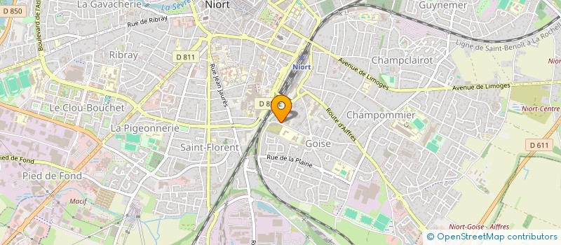 localisation de l'entreprise SYNDICAT REGIONAL DES PODOLOGUES à NIORT