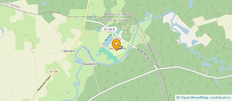 localisation de l'entreprise SYNDICAT REGIONAL HOTELLERIE PLEIN AIR  PIERREFITTE-SUR-SAULDRE