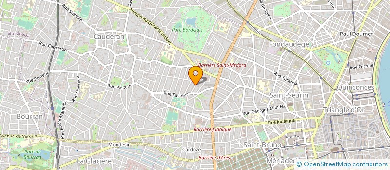 localisation de l'entreprise SYNDICAT REGIONAL PODOLOGUES AQUITAINE à BORDEAUX