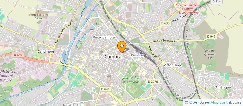 localisation de l'entreprise SYNDICAT REGIONAL PODOLOGUES HAUTS DE FRANCE NORD PDC à CAMBRAI