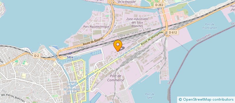 localisation de l'entreprise SYNDICAT RES PLAGE ST CLAIR II  SETE