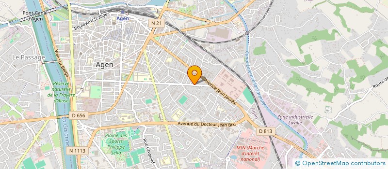 localisation de l'entreprise SYNDICAT RESIDENCE AQUITAINE  AGEN