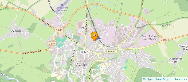 localisation de l'entreprise SYNDICAT RESIDENCE DU PARC à AVALLON