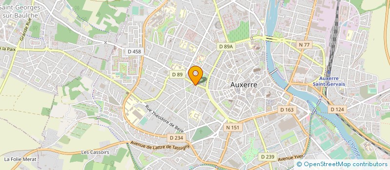 localisation de l'entreprise SYNDICAT RESIDENCE FOCH  AUXERRE
