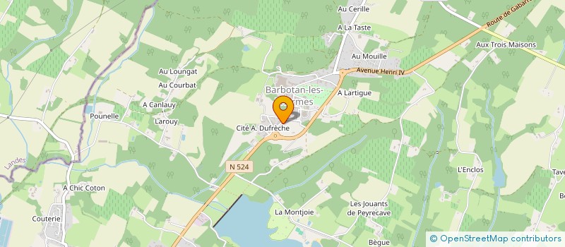 localisation de l'entreprise SYNDICAT RESIDENCE HENRI IV  CAZAUBON