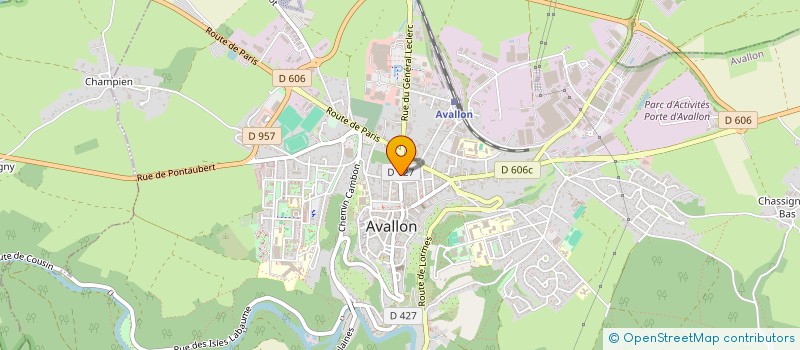localisation de l'entreprise SYNDICAT RESIDENCE VAUBAN à AVALLON