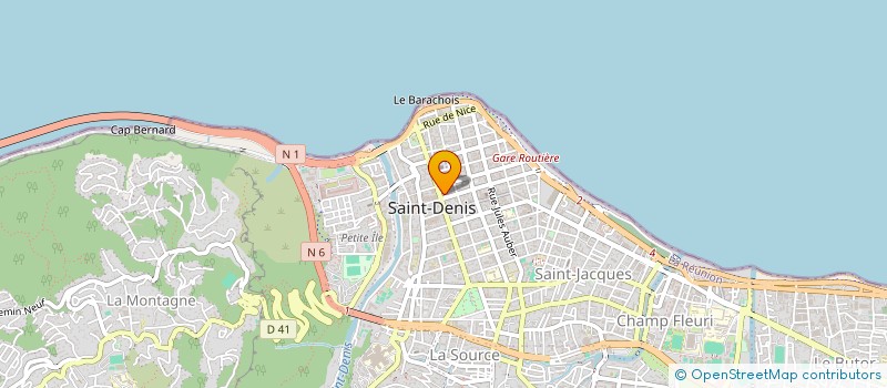 localisation de l'entreprise SYNDICAT REUNIONNAIS DU COMMERCE ALIMENTAIRE DE PROXIMITE à SAINT-DENIS