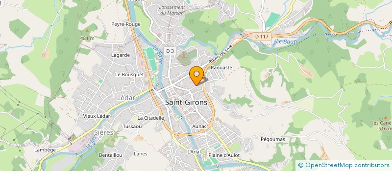 localisation de l'entreprise SYNDICAT RIVIERES SALAT VOLP (SSV) à SAINT-GIRONS