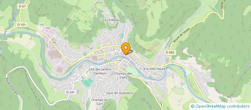 localisation de l'entreprise SYNDICAT SCOLAIRE BCMO (BONNEVAUX - CHASSAGNE - MALBRANS - ORNANS- SCEY MAISIERES) à ORNANS