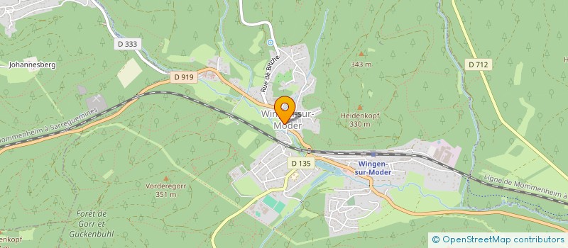 localisation de l'entreprise SYNDICAT SCOLAIRE   DE LA PORTE DES VOSGES DU NORD  PETERSBACH