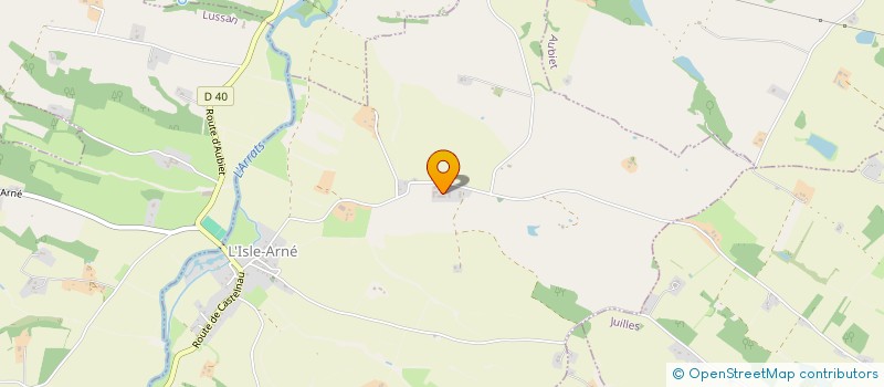 localisation de l'entreprise SYNDICAT SCOLAIRE DU REGROUPEMENT PEDAGOGIQUE INTERCOMMUNAL DE MARSAN-LUSSAN-L'ISLE-ARNE  LUSSAN