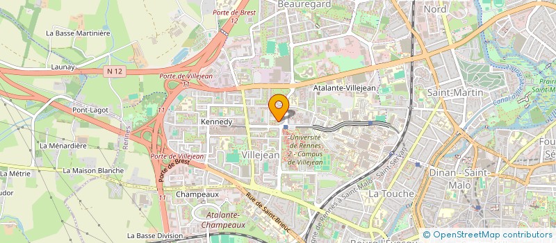 localisation de l'entreprise SYNDICAT SECONDAIRE DES 2 ET 4 COURS KENNEDY  RENNES