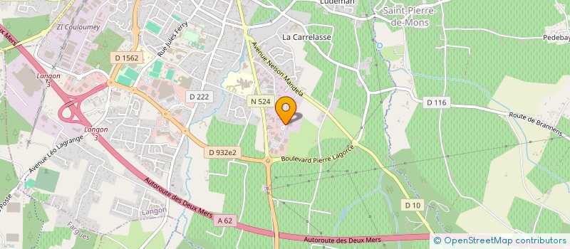 localisation de l'entreprise SYNDICAT SUD-GIRONDE MOBILITES à LANGON