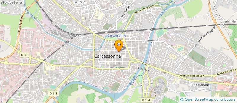 localisation de l'entreprise SYNDICAT SUD PTT AUDE à CARCASSONNE