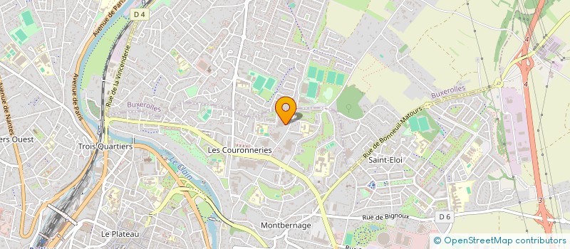 localisation de l'entreprise SYNDICAT SUD PTT DE LA VIENNE  POITIERS