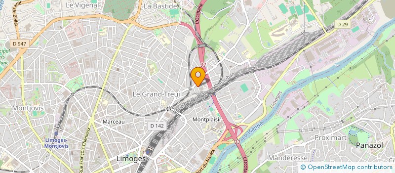 localisation de l'entreprise SYNDICAT TAMOIGNOT P COPROPRIETE LAQUES à LIMOGES