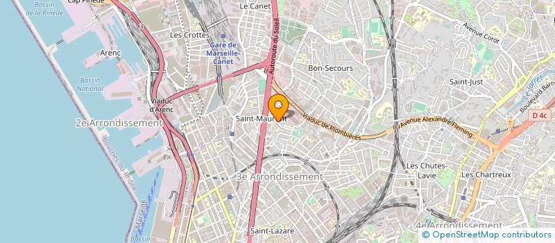localisation de l'entreprise SYNDICAT TAXIMETRES MARSEILLE & PROVENCE à MARSEILLE