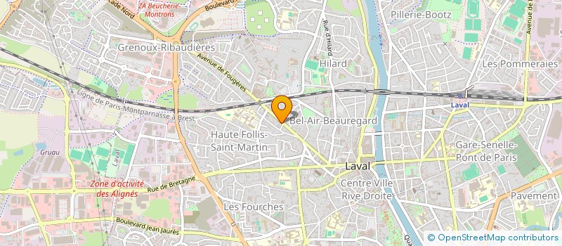 localisation de l'entreprise SYNDICAT TAXIS ET AMBULANCES à LAVAL