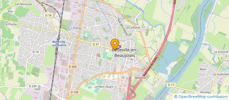 localisation de l'entreprise SYNDICAT TRAITEMENT EAUX USEES SAONE BEAUJOLAIS à BELLEVILLE-EN-BEAUJOLAIS