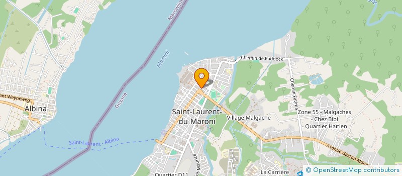 localisation de l'entreprise SYNDICAT TRANSPORTEURS FLUVIAUX GUYANAIS à SAINT-LAURENT-DU-MARONI