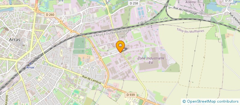 localisation de l'entreprise SYNDICAT TRPT ROUTIERS P D C  ARRAS