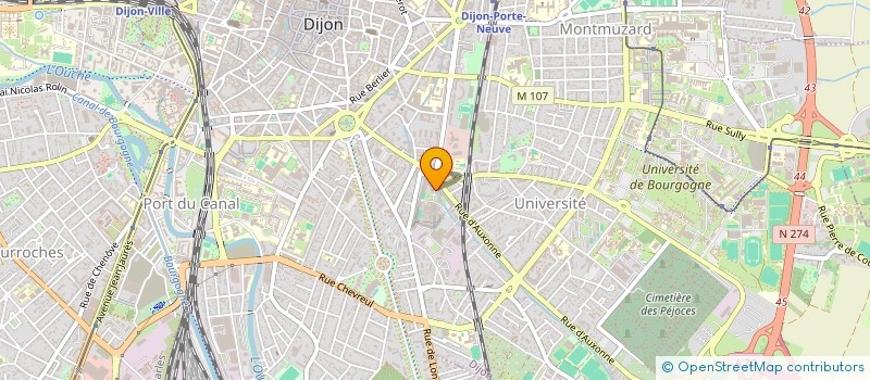 localisation de l'entreprise SYNDICAT UISP FO DIJON  DIJON