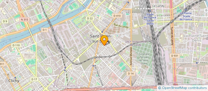 localisation de l'entreprise SYNDICAT UL CGT DE SAINT OUEN à SAINT-OUEN-SUR-SEINE