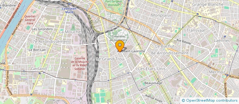 localisation de l'entreprise SYNDICAT UNI DES ETUDIANTS, LYCEENS ET APPRENTIS DU RHONE  LYON