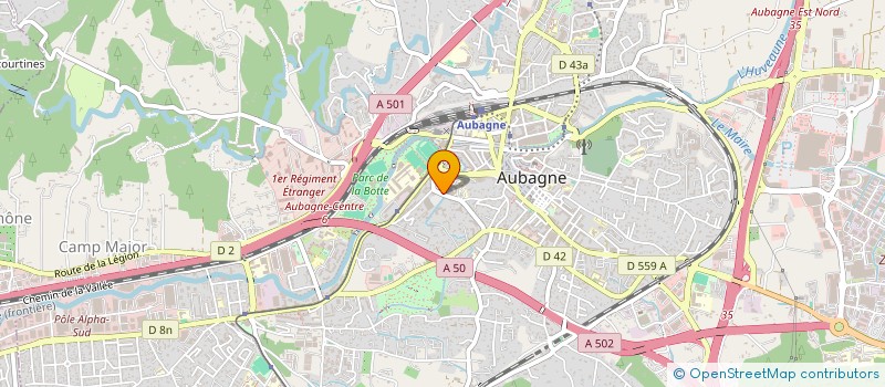 localisation de l'entreprise SYNDICAT UNION DEPARTEMENTALE UNSA SANTE PUBLIC ET PRIVE DES BOUCHES DU RHONE  AUBAGNE