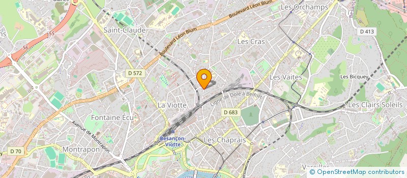 localisation de l'entreprise SYNDICAT UNION REGIONALE CGT FAPT FRANCHE COMTE  BESANCON