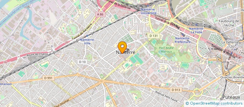 localisation de l'entreprise SYNDICAT UNSA FONCTIONNAIRES TERRITORIAUX NANTERRE  NANTERRE