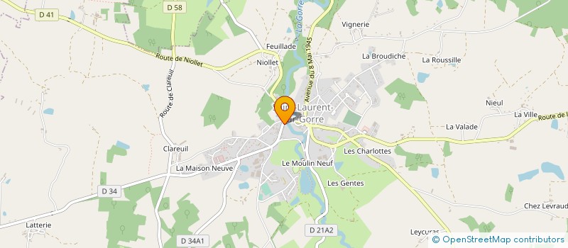 localisation de l'entreprise SYNDICAT VIENNE-GORRE à SAINT-LAURENT-SUR-GORRE