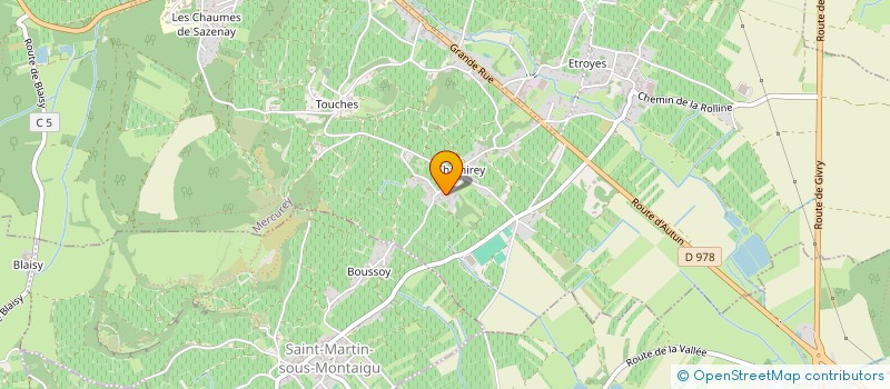 localisation de l'entreprise SYNDICAT VITICOLE à MERCUREY