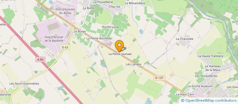 localisation de l'entreprise SYNDICAT VITICOLE  CHATEAU-THEBAUD