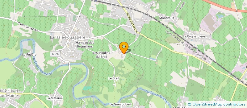 localisation de l'entreprise SYNDICAT VITICOLE CANTONNAL DE VERTOU  LA HAIE-FOUASSIERE