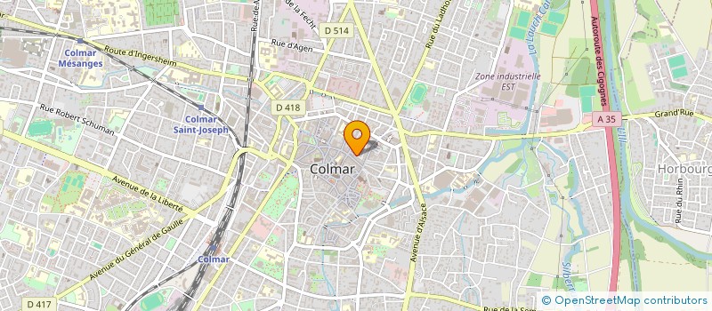 localisation de l'entreprise SYNDICAT VITICOLE COLMAR-HOUSSEN  COLMAR