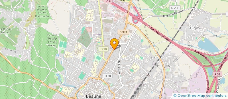 localisation de l'entreprise SYNDICAT VITICOLE DE DEFENSE DES AOC BEAUNE, BEAUNE 1ER CRU ET COTE DE BEAUNE  BEAUNE