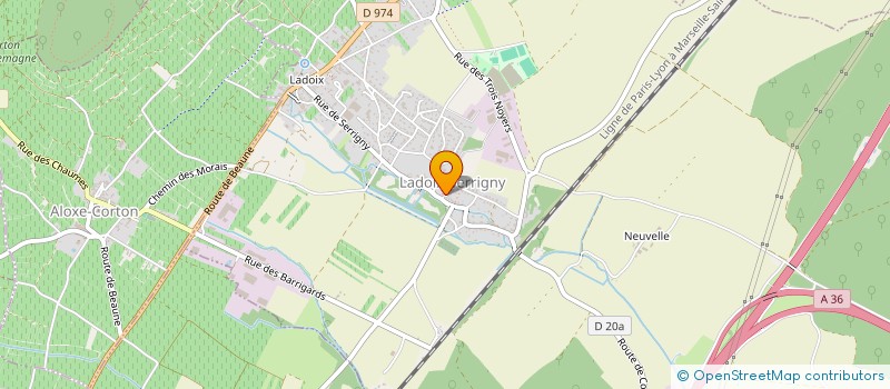 localisation de l'entreprise SYNDICAT VITICOLE DE LADOIX  LADOIX-SERRIGNY